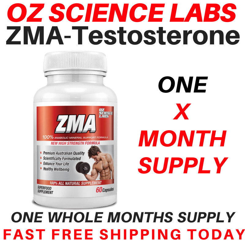 From $24.95* ZMA Zinc - Magnesium - Vit B6  - Testosterone Booster - AUST MADE