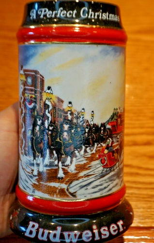 Vintage Handcrafted Budweiser Beer Mug/Steins Excellent 1992 - Picture 2 of 7