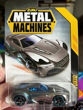 ZURU Metal Machines Diecast Car Toxic Gray Silver Blue 1:64 NEW