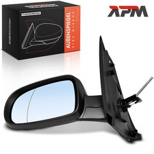 Exterior Mirror Left Black Cable Manual for Opel Corsa C X01 manufactured 2000-2006