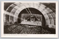 Postcard RPPC Radio City Hall Rockefeller Center New York City