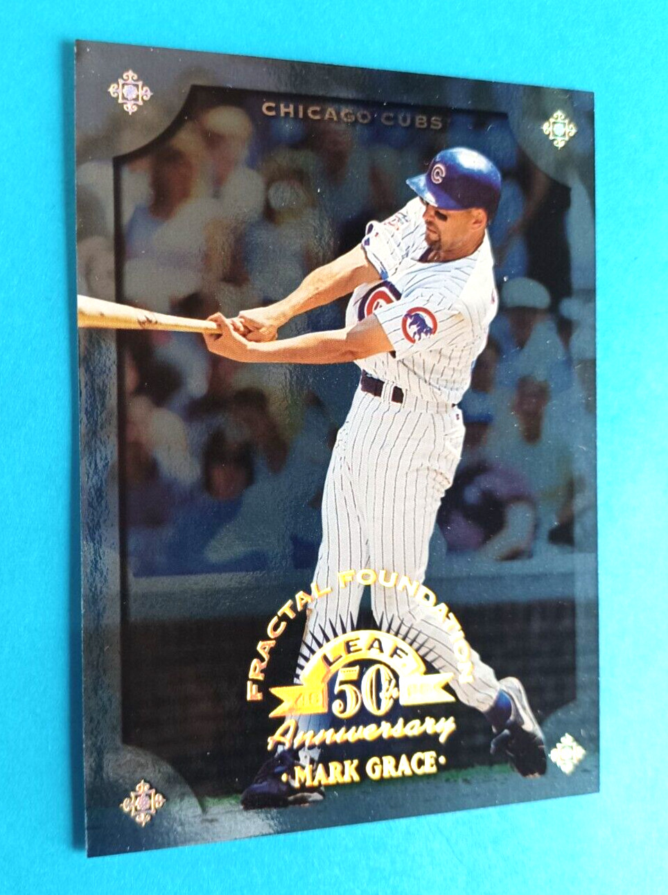1998 LEAF MARK GRACE #97 FRACTAL FOUNDTION #3138/3999 CHICAGO CUBS