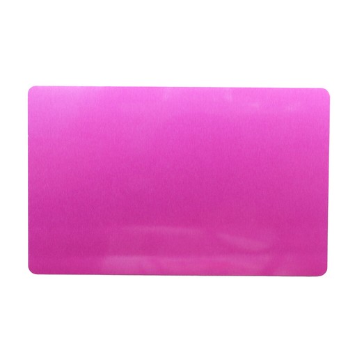100pcs Pink Metal business cards blanks Laser mark engraveable Aluminum alloy - Picture 7 of 12