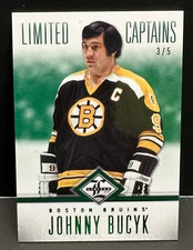 Johnny Bucyk 2012-13 Panini Limited Emerald SSP  #198 Serial #d 3/5 Bruins HOF