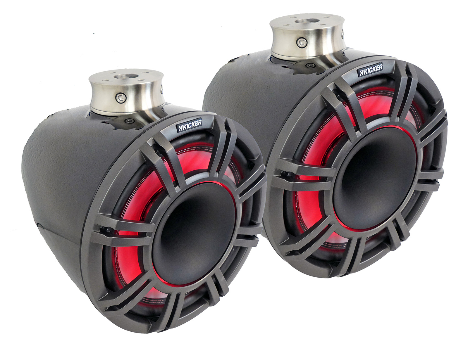 4 KICKER 47KMFC11 11 Рупор для морских лодок с плоским креплением на колонках KMFC11