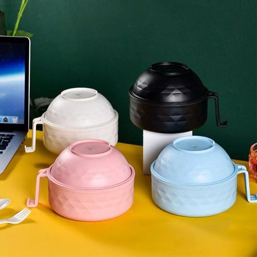 Ramen Bowl Set Microwave Ramen Cooker Instant Noodles Bowl With Y9 H3C8 - Picture 3 of 16