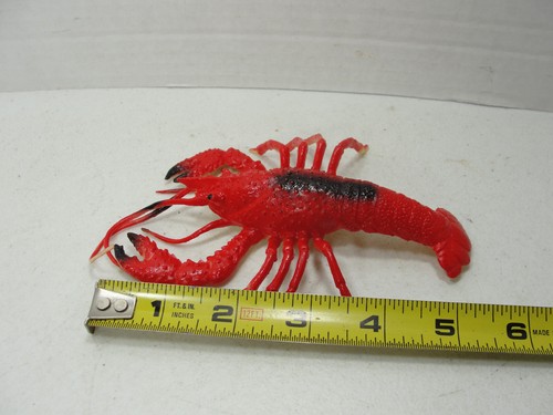 6" Red Lobster Crayfish Nice Plastic Replica Toy Figure - Picture 3 of 3