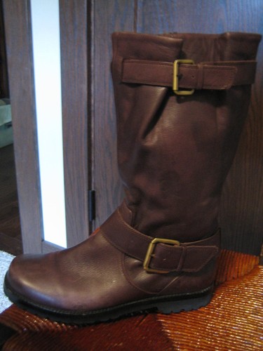 Gentle Souls Kenneth Cole Women 8.5 M Buckled Up Brown Soft Leather Rider Boots - Picture 11 of 19