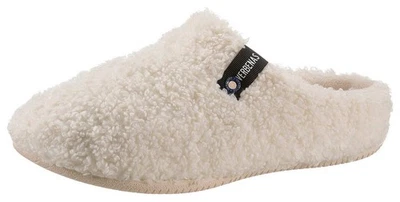 Verbenas Hausschuh NAIROBI Weiß Filz Wolle Kuschelfell Slipper 586050 0570 0532