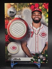 2025 TOPPS HOLIDAY RECE HINDS RC RELIC #PRRH REDS ROOKIE