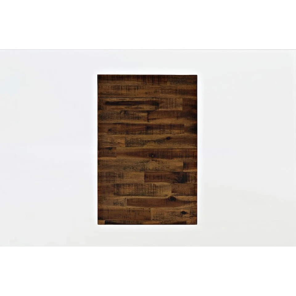 Mesita de noche industrial envejecida Cannon Valley de un cajón Foto 4 de 4