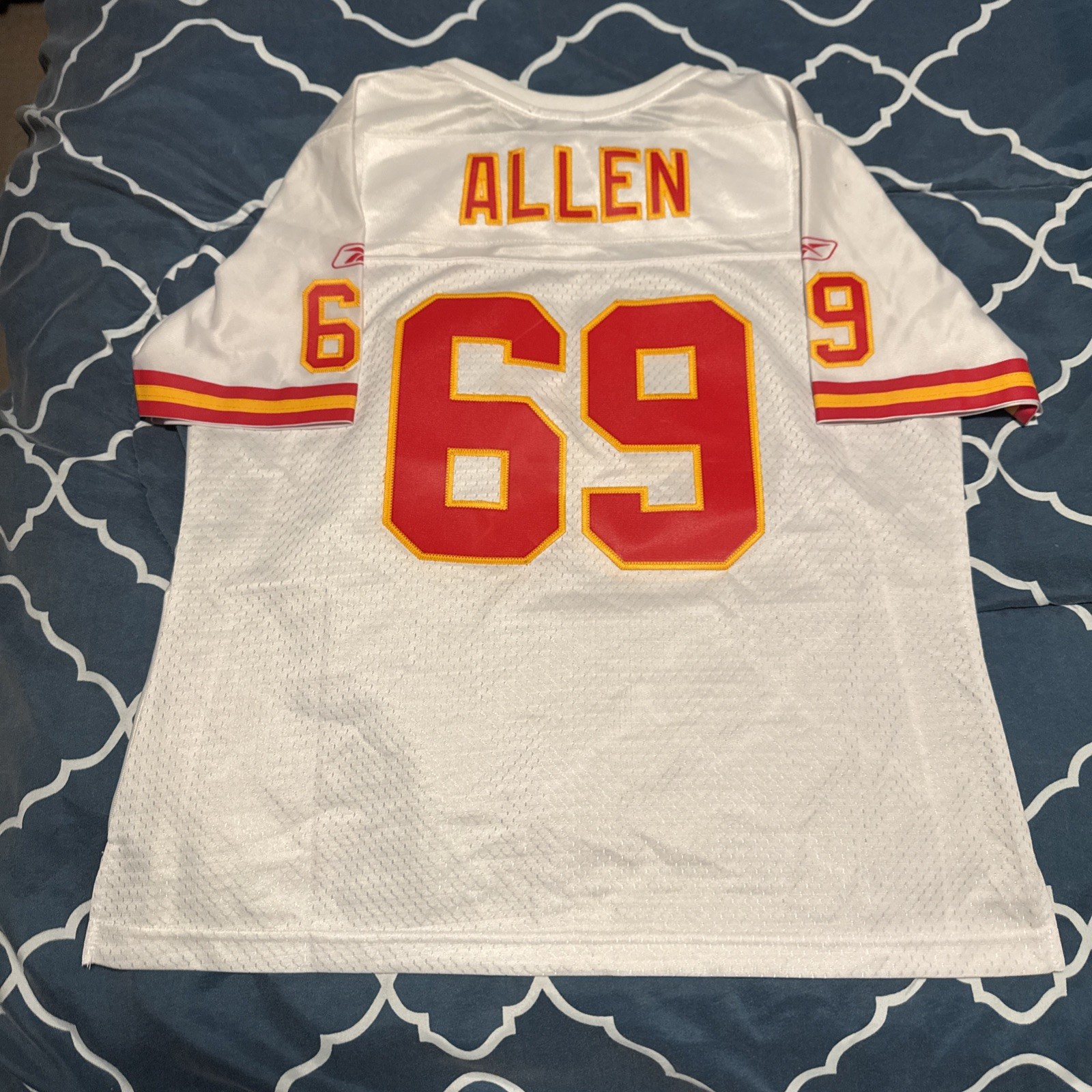 KC Chiefs White Stitched Jersey Jarred Allen . New W/tags Size L Women’s Reebok thumbnail 6