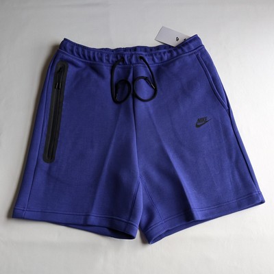 blue nike fleece shorts
