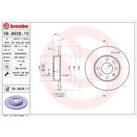 2X Brembo Bremsscheibe Vorderachse Prime Line FüR Opel Vauxhall