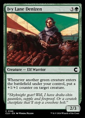 MTG Magic the Gathering Ivy Lane Denizen (166/289) Ravnica Clue Edition NM