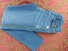 Children's Place Hand Embroidered Jeans Tween Size 10-12 1089 