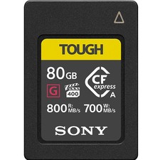 Sony 80GB CFexpress Type A TOUGH Memory Card 800/700MB/s Read/Write Speed CEA-G8