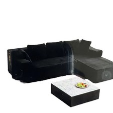 ROXGOX L-shaped Modular Combination Sofa With reversible Side Lounge Chaise UK