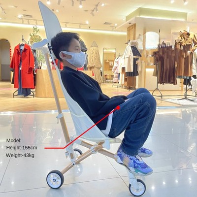 Lightweight Travel Stroller 1-8 Years Old Foldable Four Wheels Stroller 