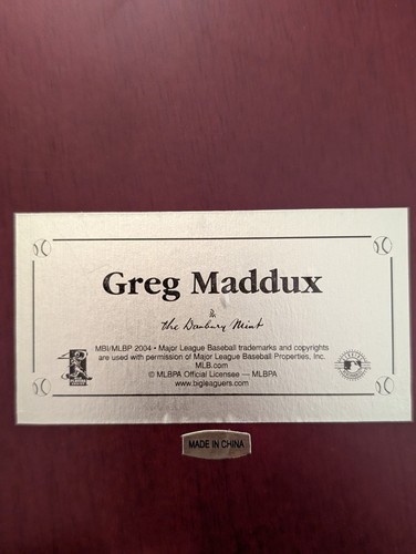 Danbury Mint Baseball Atlanta Braves Greg Maddux Figure/Statue - 第 4/12 張圖片