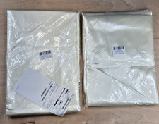 Ivory 90x132" RECTANGLE Satin TABLECLOTH Wedding Party Home Banquet Linens Lot 2