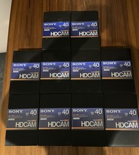 Lot of 10 x Sony BCT-40HD HDCAM Tapes 40 minute - New Unused
