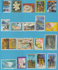 POLYNESIE FRANCAISE 40 TIMBRES OBLITERES DIFFERENTS ( VOIR 2 SCANS )