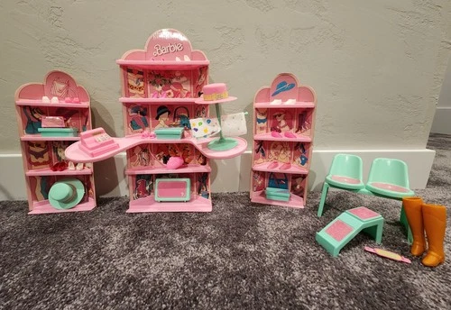 Barbie Step 'n Style Boutique, All Items, No Box, Vintage 1988 Mattel Playset