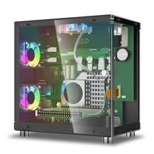 Elecrow Mini PC Case for Raspberry Pi 5 - Aluminum Case with 3 Cooling Fans, ...