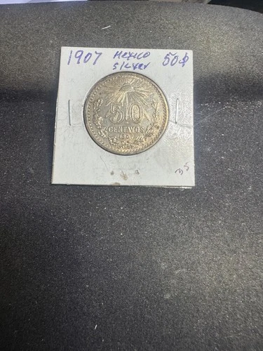 1907 Mexico 50 Centavos Silver — photo from the most recent tracked eBay sale
