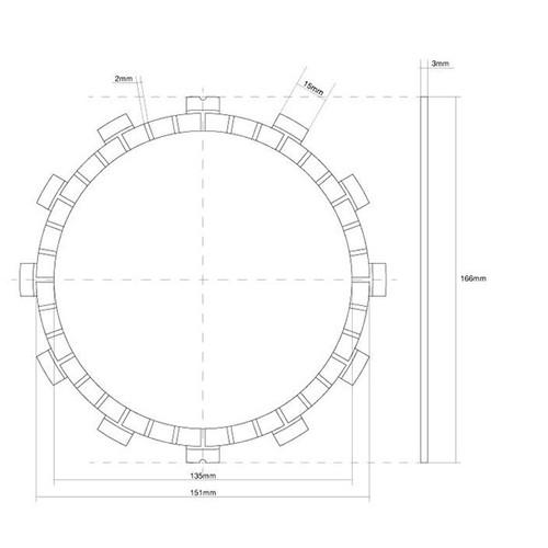 DISCO FRIZIONE GUARNITO FCC PER YAMAHA YZF-R1 1000 1998-1999 - Foto 4 di 4
