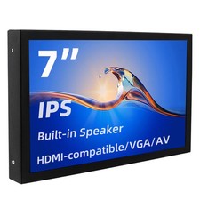 7 Inch Portable Display IPS 1024x600 LCD HDMI-compatible VGA AV Input DVD Screen