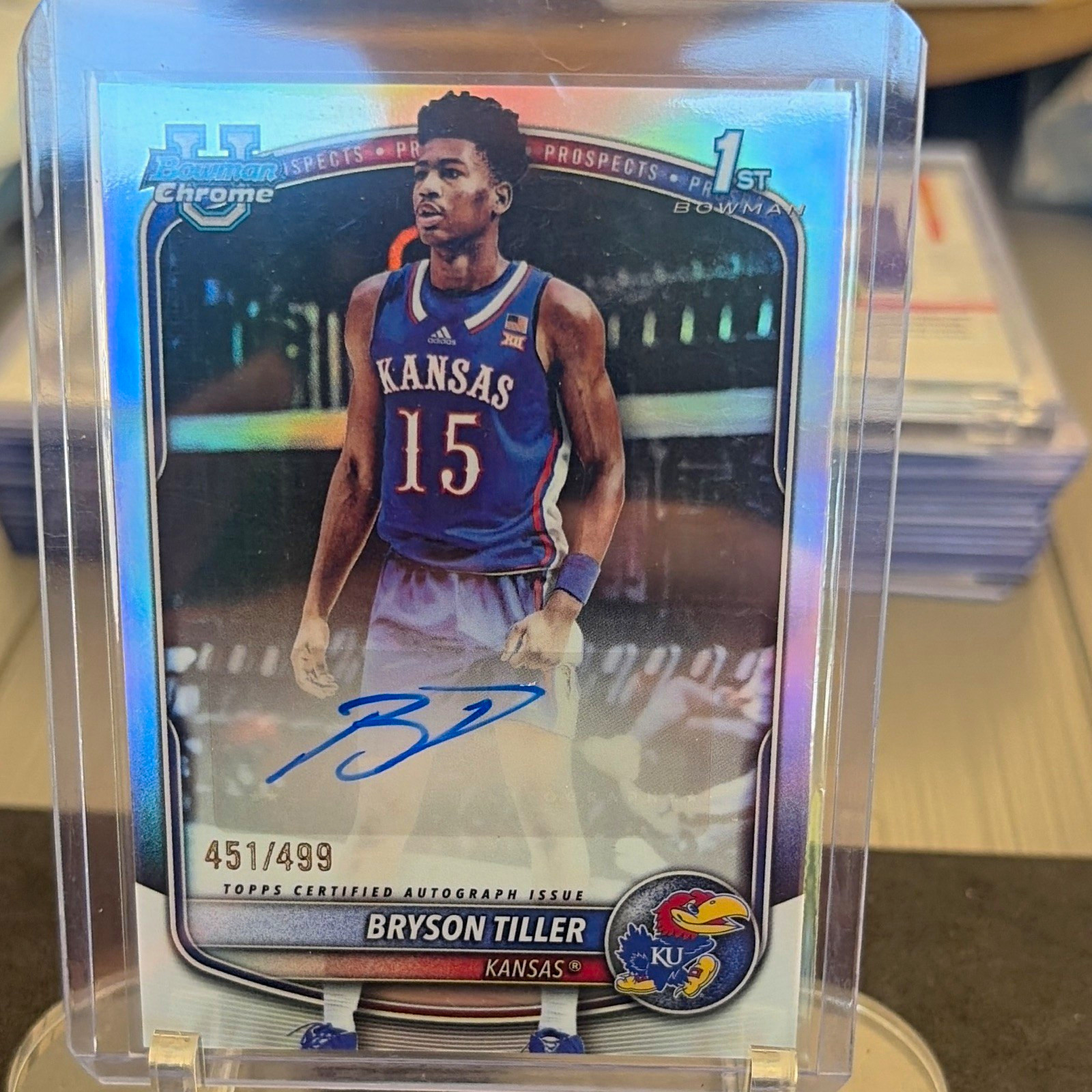 Topps 2025-26 Bowman Chrome Prospect Autos Bryson Tiller RC Auto /499 Refr