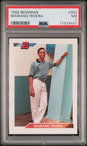 1992 Bowman #302 Mariano Rivera PSA 7