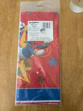 Vintage DesignWare  MICKEY DONALD Plastic Tablecover Nappe 54x96 - NISP