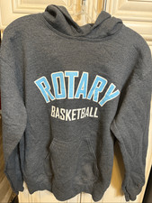 Gildan Youth Rotary Basketball Fleece Heavy Blend Pullover Hoodie Gray Small
