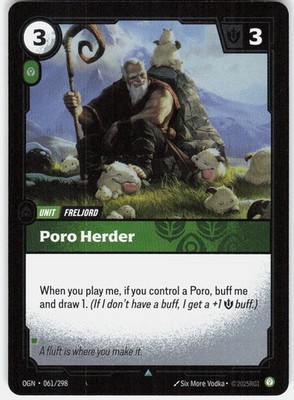 Poro Herder Foil 061/298 Origins Riftbound League of Legends