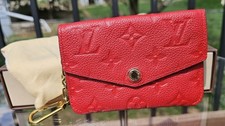 Louis Vuitton Red Key Pouch Empreinte