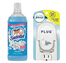 SUAVITEL Liquido Lavanderia Ammorbidente TESSUTI Balsamo Fiori di Campo 25 oz Febreeze