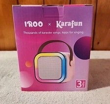 Karaoke Machine with 2 Wireless Microphones, Bluetooth Speaker Mini