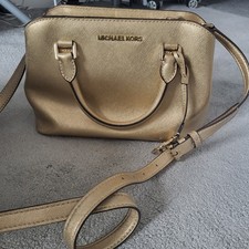 Michael kors gold handbag