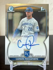 2023 Bowman Draft Chrome Prospect Auto Carson Roccaforte #CDA-CR KC Royals