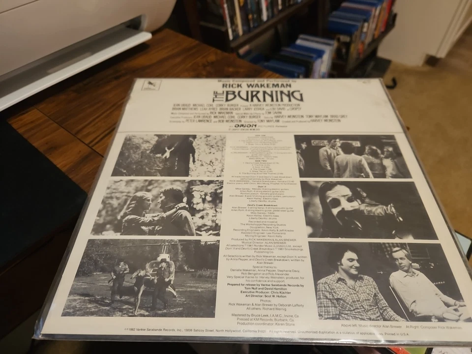 Rick Wakeman The Burning Soundtrack 1981 Vinyl Varese Sarabande Records - Imagem 2 de 4