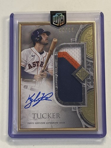 2023 Topps Transcendent Kyle Tucker game used patch auto Astros #/15