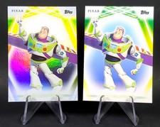 Buzz Lightyear 2026 Topps Disney Neon Rainbow Foil & Base Toy Story Pixar
