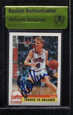BAS 1992-93 NBA Hoops Steve Kerr #365 Authentic Auto ur8