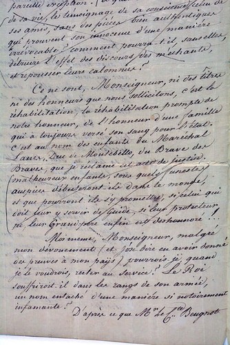 Lettres du fils de Jean Lannes honneur mémoire de son père c.1815 - Picture 8 of 8