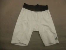 Adidas Size XL Men White PullOn Compression Athletic Sport Base Layer Bottom 368