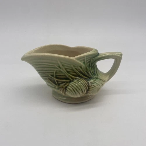 Vintage Mid Century Modern McCoy Pottery Pine Cream Pitcher Creamer