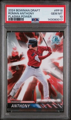 2024 Bowman Draft Chrome Roman Anthony Plasma Power PP18 Red Sox  PSA 10 💎